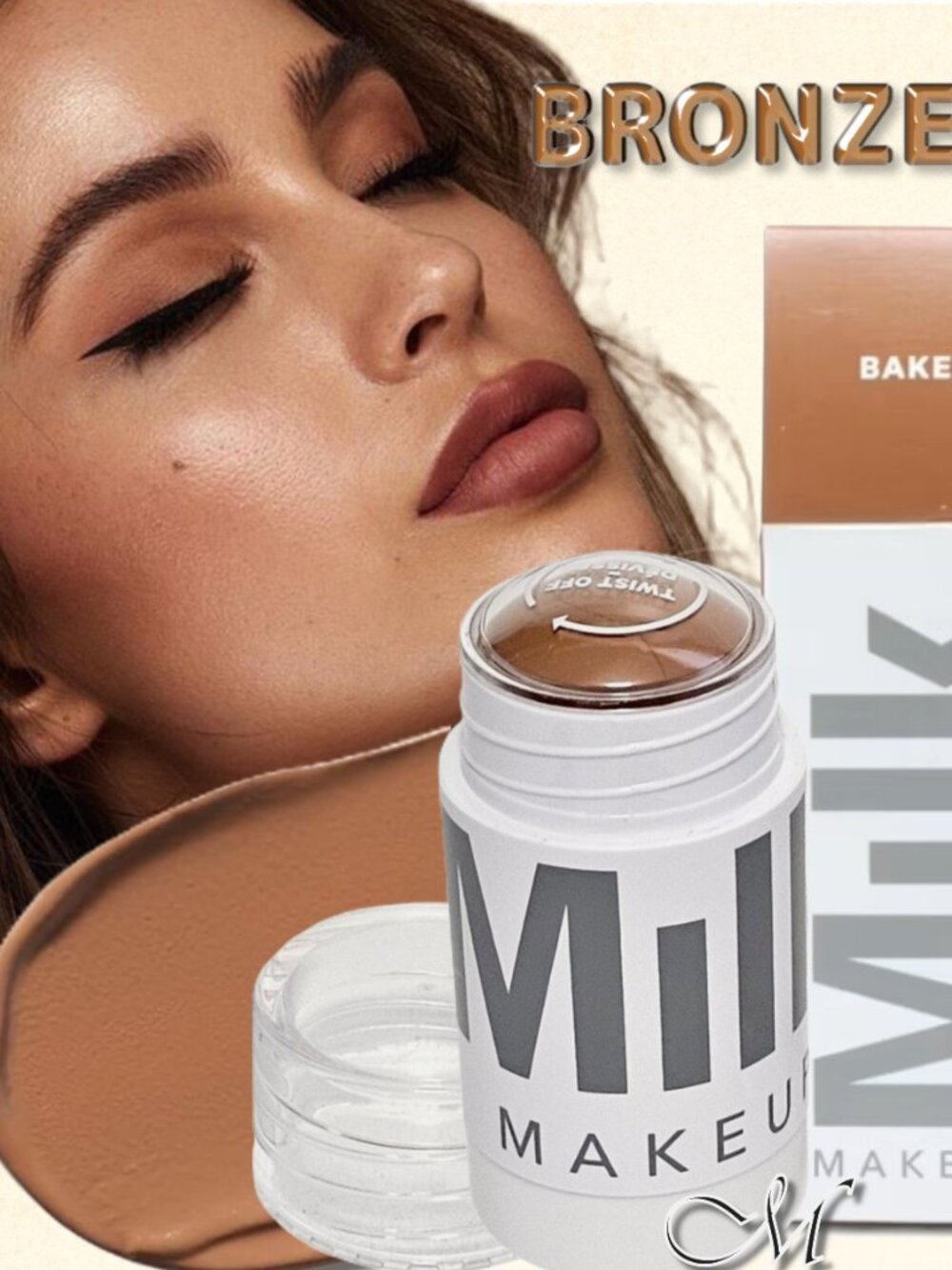 Milk Makeup Matte Cream Bronzer Stick ~ Baked (Medium Bronze) - 5.7g NIB